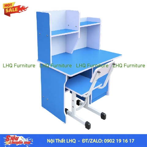 Bộ bàn học sinh nhí – Gỗ MDF, thiết kế tháo lắp tiện lợi