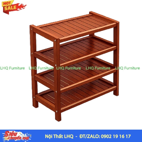 Kệ Để Giày Dép Gỗ 4 Tầng Rộng 62cm | Nội Thất LHQ