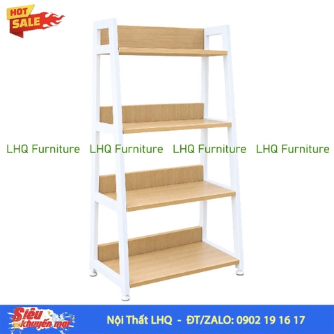 Kệ Chữ A 4 Tầng Khung Sắt Mặt Gỗ MDF | LHQ Furniture