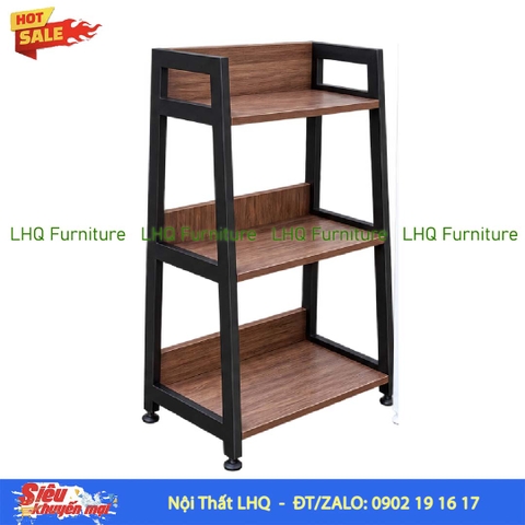 Kệ Chữ A 3 Tầng Khung Sắt Mặt Gỗ MDF