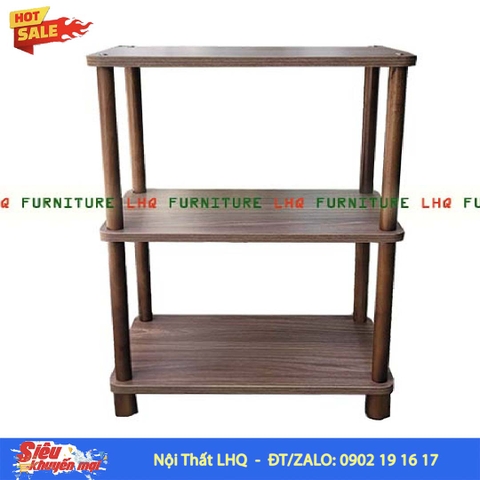 Kệ trang trí 3 tầng siêu rộng 70cm – MDF Melamin