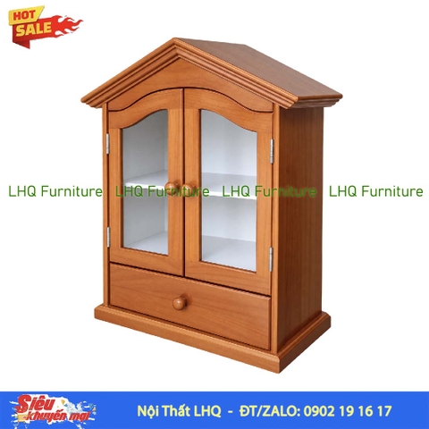 Tủ thuốc gia đình, Mái chéo có hộc, Hoàn thiện kỹ