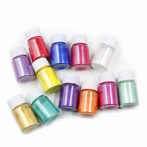 Màu nhũ làm nến, màu nhũ pha resin nhiều màu óng sánh siêu đẹp handmade
