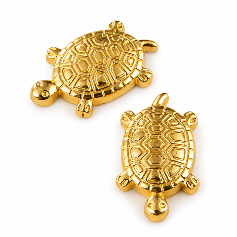 Rùa vàng phong thuỷ mini thu hút may mắn tài lộc để ốp điện thoại, két sắt, ví tiền, quà tặng, kệ sách