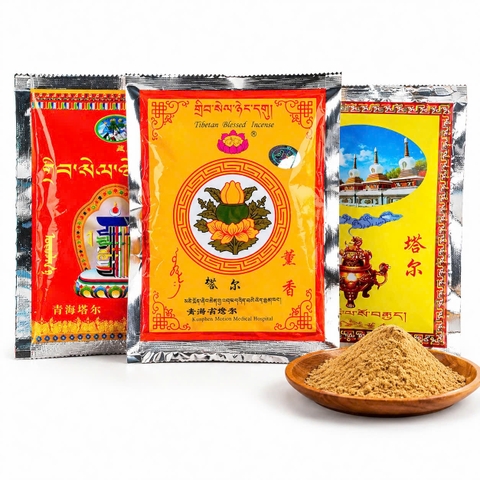 Bột xông chiêu tài, bột xông tẩy uế tây tạng hương thơm thảo mộc tự nhiên