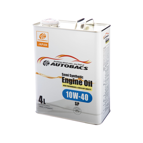 Dầu nhớt Bán tổng hợp AUTOBACS SP 10W40, Semi-Synthetic (4L)