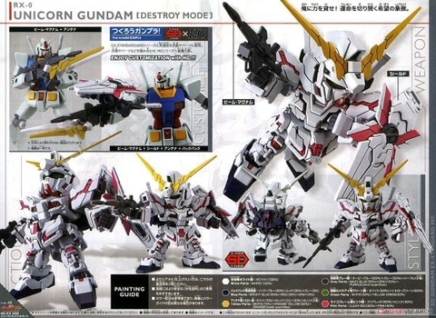 SD GUNDAM EX-STANDARD UNICORN GUNDAM (DESTROY MODE)