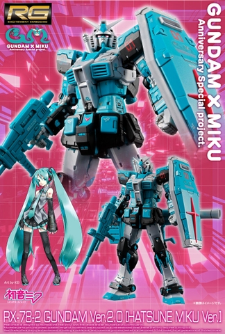 RG 1/144 RX-78-2 GUNDAM VER.2.0 [ HATSUNE MIKU VER]