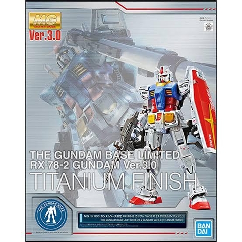 MG 1/100 THE GUNDAM BASE LIMITED RX-78-2 GUNDAM Ver.3.0 [TITANIUM FINISH]