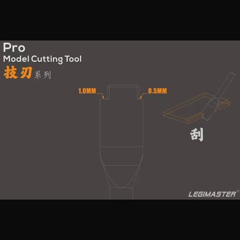 Lưỡi Chisel LEGIMASTER Dammo Chisel 1.0/0.5