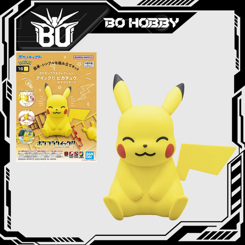 POKEMON PLAMO COLLECTION QUICK!! 16 PIKACHU SITTING
