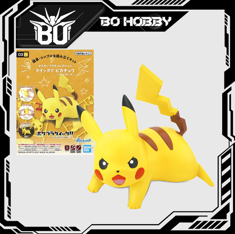 POKEMON PLAMO COLLECTION QUICK!! 03 PIKACHU(BATTLE POSE)