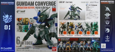 FW GUNDAM CONVERGE OPERATION REVIVE 6 IN 1