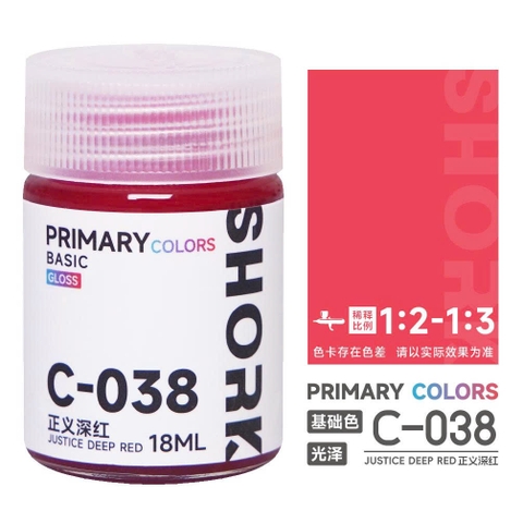 C-038 JUSTICE DEEP RED