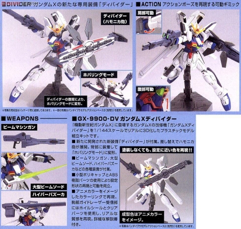 1/144 HGUC GX-9900-DV GUNDAM X DIVIDER
