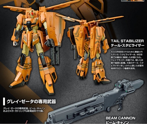 MG 1/100 MSZ-006-3B ZETA GUNDAM III B TYPE GRAY ZETA