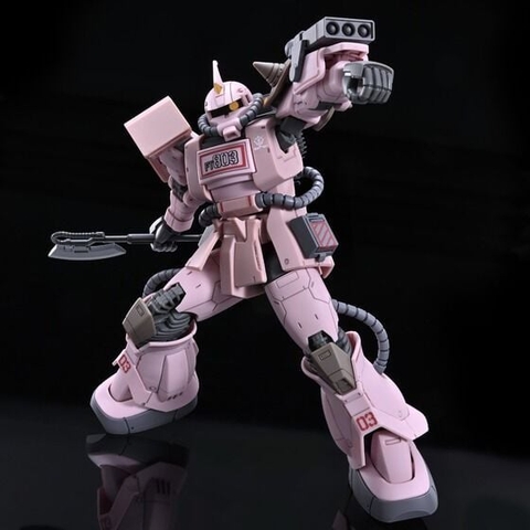 HG 1/144 MS-06D ZAKU DESERT TYPE PINK PANTHER FORCES