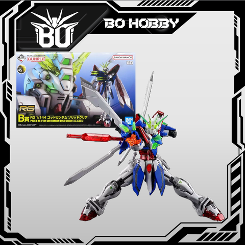 RG 1/144 PRIZE B GOD GUNDAM SOLID CLEAR