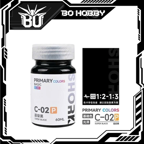 C-02P SUPER BLACK 60ML
