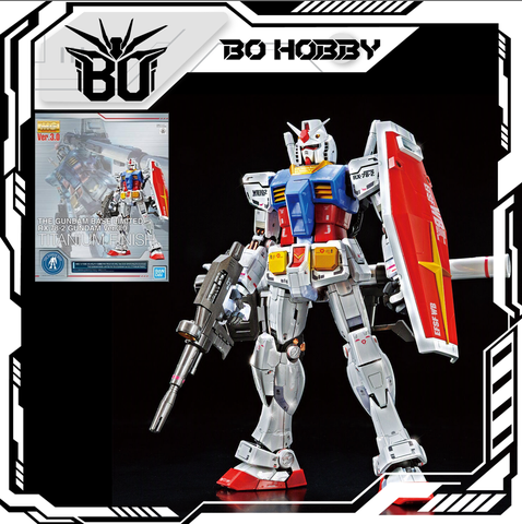 MG 1/100 THE GUNDAM BASE LIMITED RX-78-2 GUNDAM Ver.3.0 [TITANIUM FINISH]