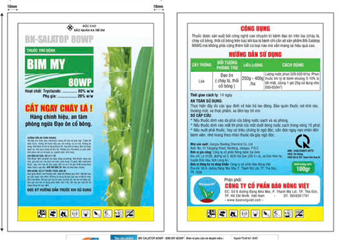 Thuốc trừ bệnh BN-SALATOP 80WP BIM MY