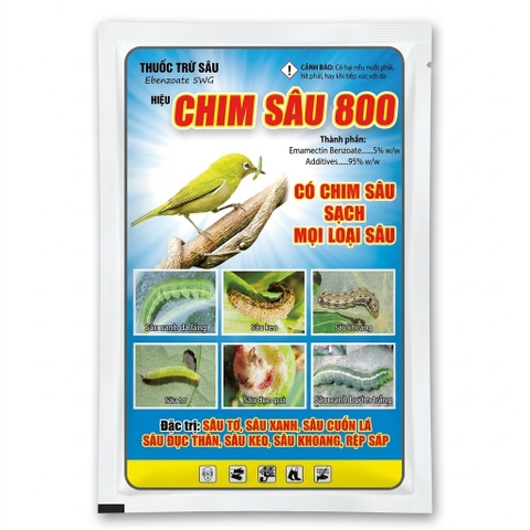 Thuốc trừ sâu sinh học EBENZOATE 5WG CHIM SÂU 800 (gói 22g)
