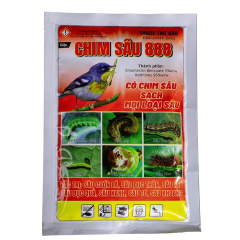 Thuốc trừ sâu sinh học EBENZOATE 5WG CHIM SÂU 888 (gói 100g)