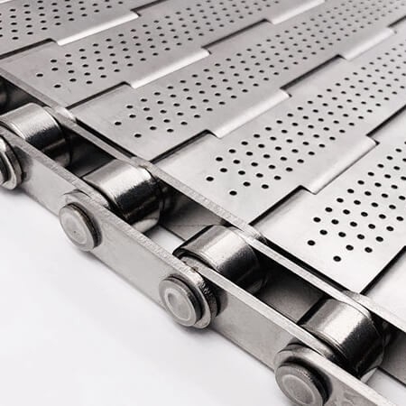 Băng tải lưới inox xích bản lề