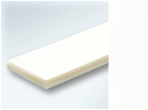 Băng tải PVC 2 mặt trắng 8mm