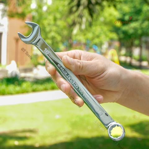 Cờ Lê Tròng Miệng KTC Nepros NMS2-16 Size 16mm – Tráng Gương Dòng Cao Cấp, Chống Trượt Nhật Bản
