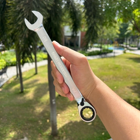 Cờ Lê Tròng Miệng Tự Động KTC MSR2A-17 Size 17mm - Đầu Cong 13°