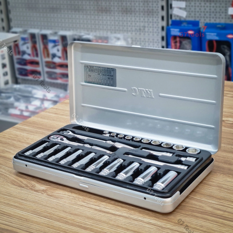 Bộ Khẩu 1/4" KTC TB2X20 Gồm 25 Chi Tiết – Hàng Cao Cấp Nhật Bản