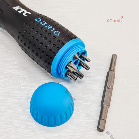 Tua Vít Đảo Chiều Thay Mũi Bit KTC DBR16 Gồm 16 Mũi Bits - Xuất xứ Nhật Bản