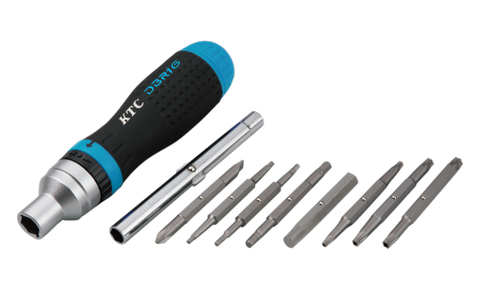 Tua Vít Đảo Chiều Thay Mũi Bit KTC DBR16 Gồm 16 Mũi Bits - Xuất xứ Nhật Bản