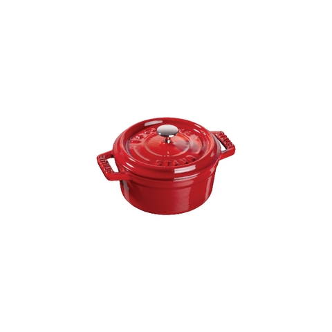 Nồi gang tròn màu đỏ cherry Staub – ảnh 2
