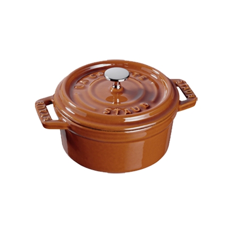 Nồi gang tròn màu nâu vàng Staub – ảnh 2