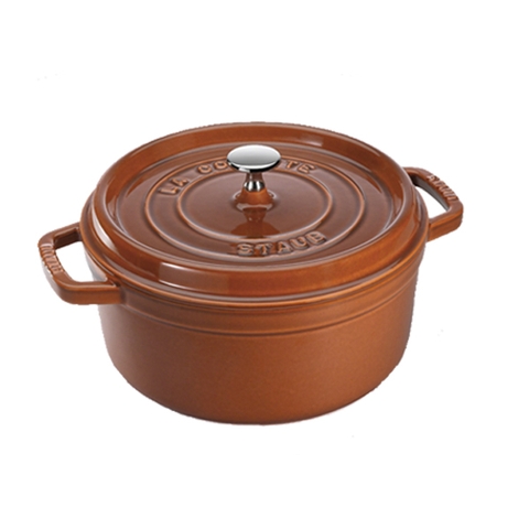 Nồi gang tròn màu nâu vàng Staub – ảnh 4