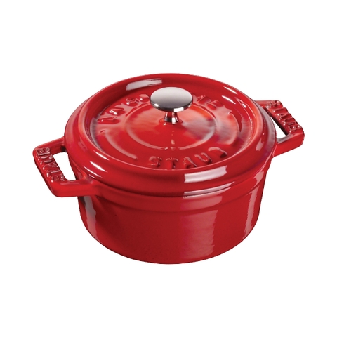 Nồi gang tròn màu đỏ cherry Staub – ảnh 7