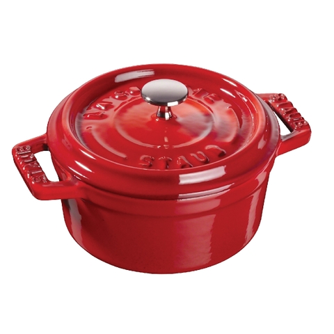Nồi gang tròn màu đỏ cherry Staub – ảnh 8