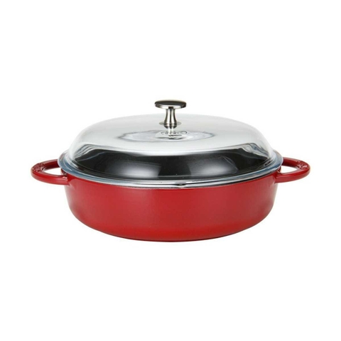 Nồi gang Hexagon màu đỏ cherry Staub – ảnh 4
