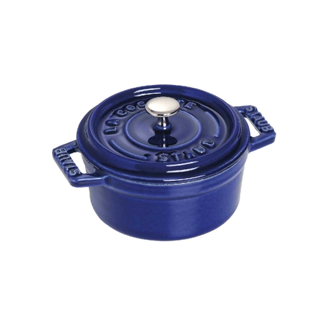 Nồi gang tròn màu xanh đen Staub – ảnh 4