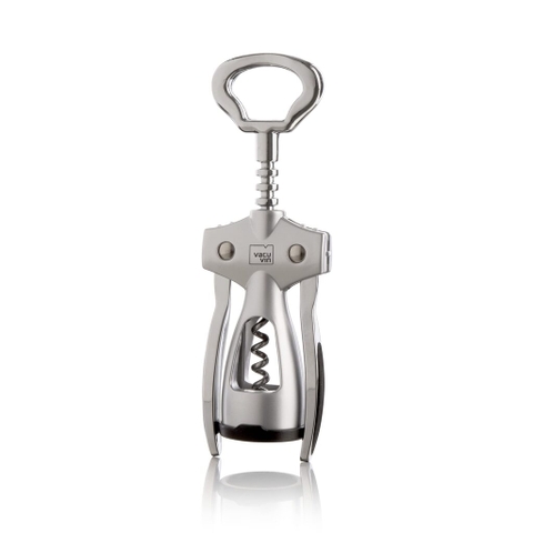 Vacu Vin - Khui rượu Winged màu bạc - 22.3cm
