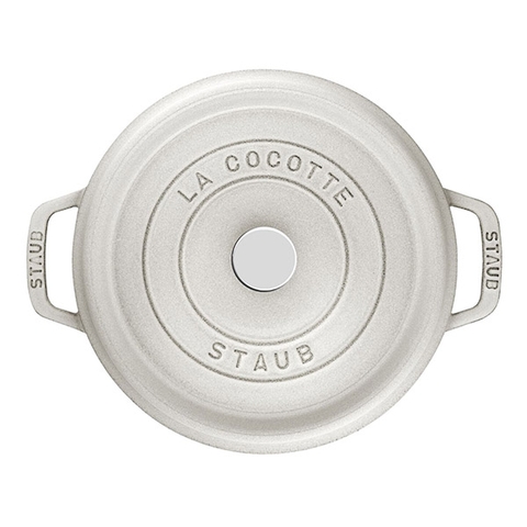 Nồi gang tròn màu nấm trắng Staub – ảnh 2