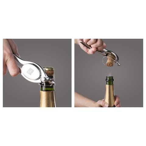 Dụng cụ khui rượu sâm panh thông minh Vacu Vin – ảnh 2
