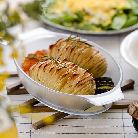 Khay nướng bánh hình oval Aderia Cera Bake – ảnh 2