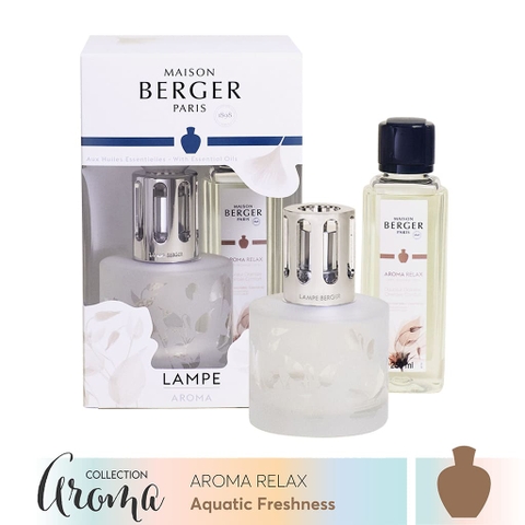 Bộ đèn xông tinh dầu Aroma Relax Maison Berger 2 món – 380ml