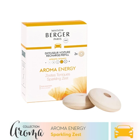 Bộ tinh dầu xe hơi hương Aroma Energy Maison Berger 2 cái