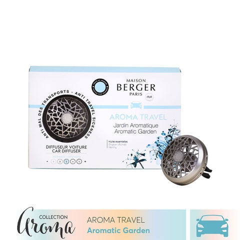 Bộ kẹp tinh dầu xe hơi Aroma Travel Maison Berger 2 món