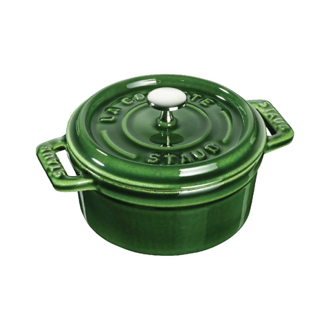 Nồi gang tròn màu xanh rêu Staub – ảnh 5