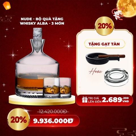 NUDE - Bộ quà tặng whisky Alba - 3 món